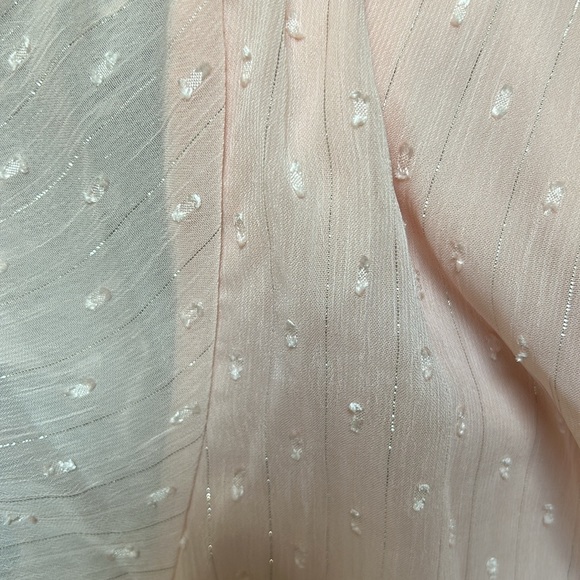 Pink ruffle, flutter sleeve dress, size XS - Picture 3 of 3